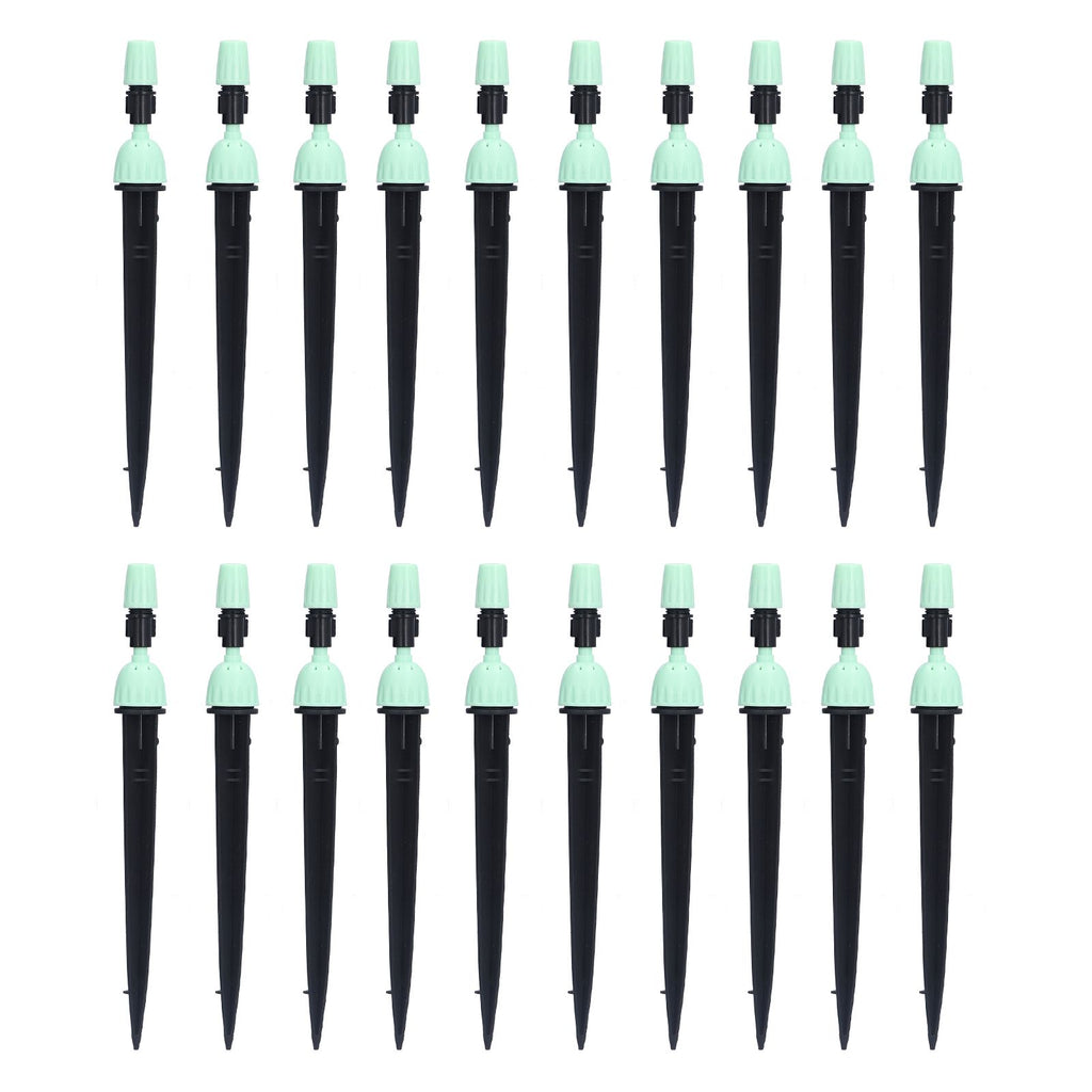 20 Set Multifunctional Spray Dripper Adjustable Irrigation Atomizing Sprinklers Drip Irrigation SystemCyan