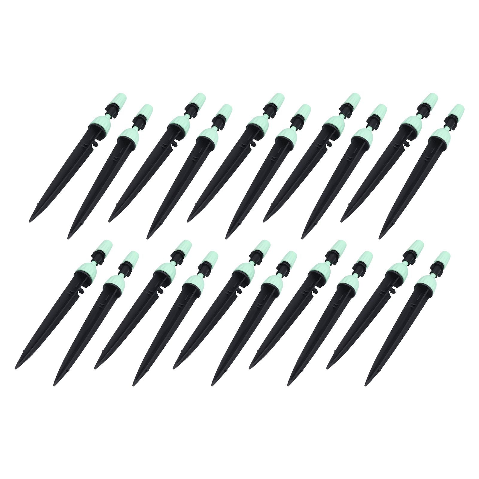 20 Set Multifunctional Spray Dripper Adjustable Irrigation Atomizing Sprinklers Drip Irrigation SystemCyan
