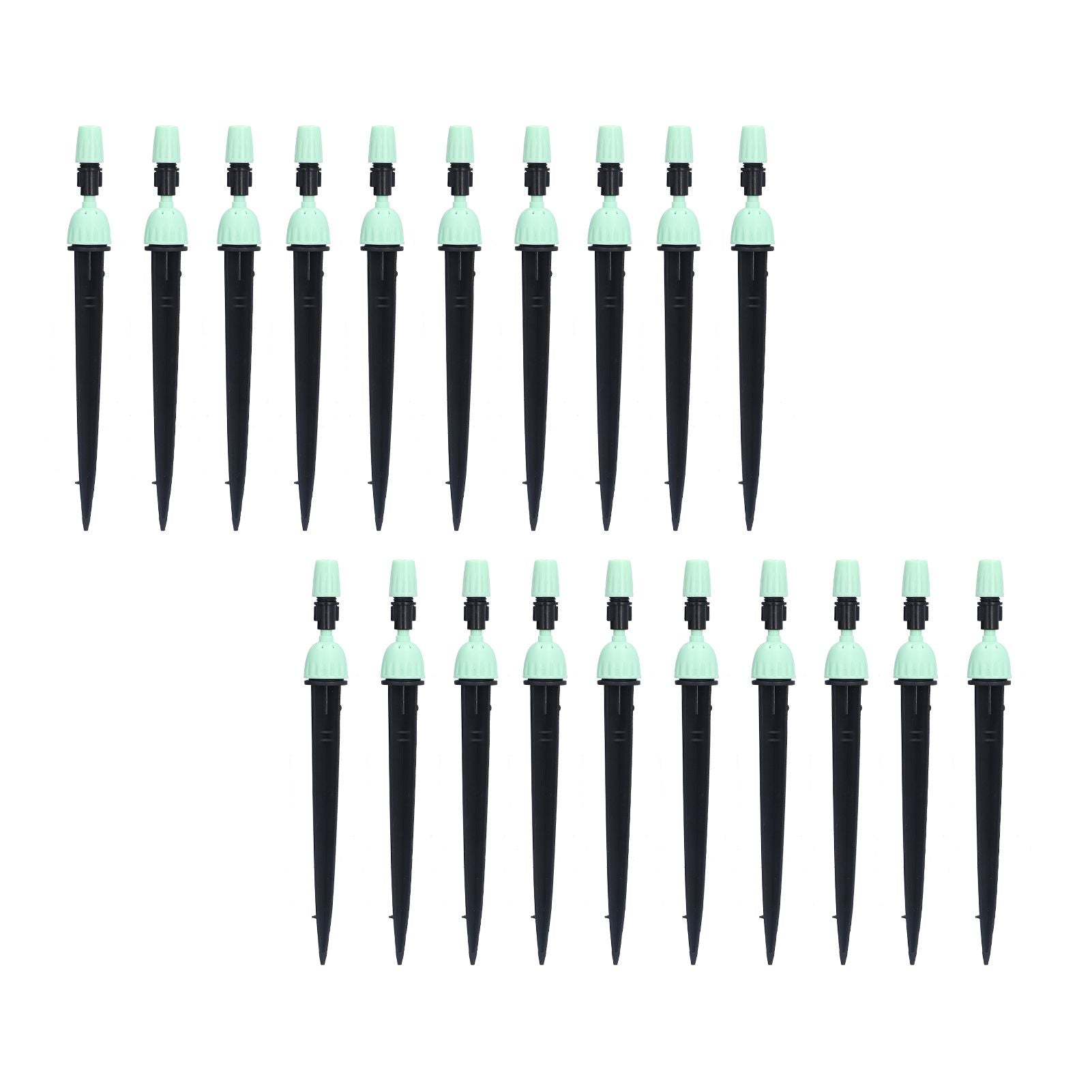 20 Set Multifunctional Spray Dripper Adjustable Irrigation Atomizing Sprinklers Drip Irrigation SystemCyan