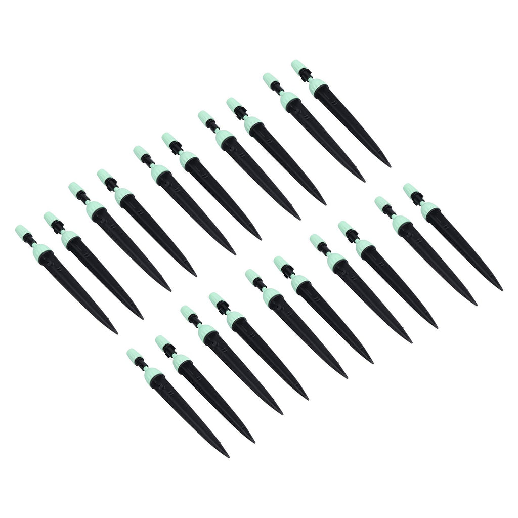 20 Set Multifunctional Spray Dripper Adjustable Irrigation Atomizing Sprinklers Drip Irrigation SystemCyan