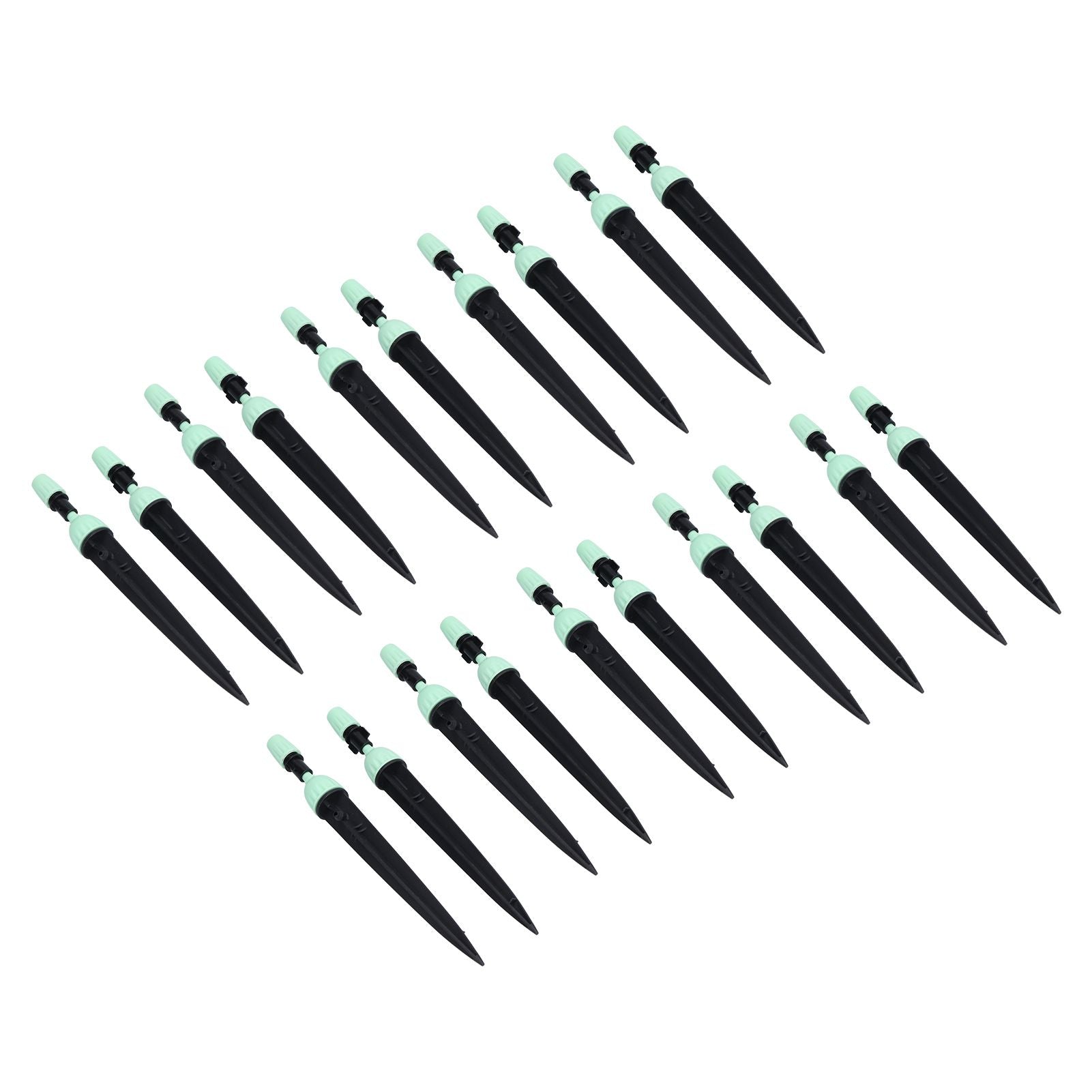 20 Set Multifunctional Spray Dripper Adjustable Irrigation Atomizing Sprinklers Drip Irrigation SystemCyan