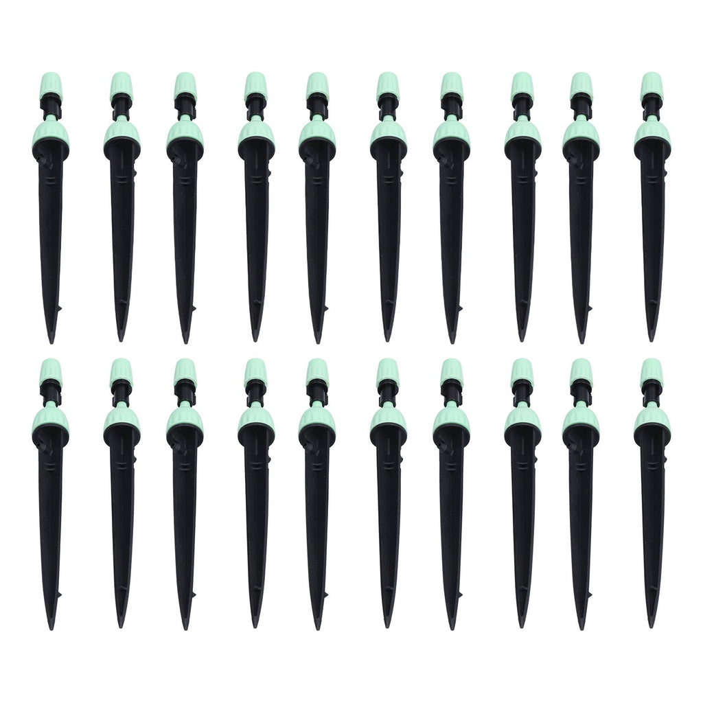 20 Set Multifunctional Spray Dripper Adjustable Irrigation Atomizing Sprinklers Drip Irrigation SystemCyan