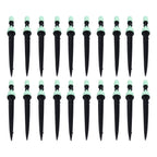 20 Set Multifunctional Spray Dripper Adjustable Irrigation Atomizing Sprinklers Drip Irrigation SystemCyan
