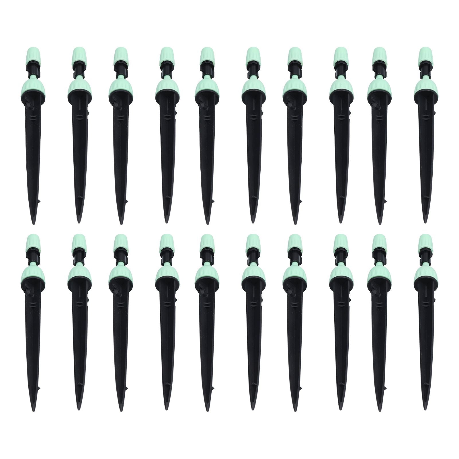 20 Set Multifunctional Spray Dripper Adjustable Irrigation Atomizing Sprinklers Drip Irrigation SystemCyan