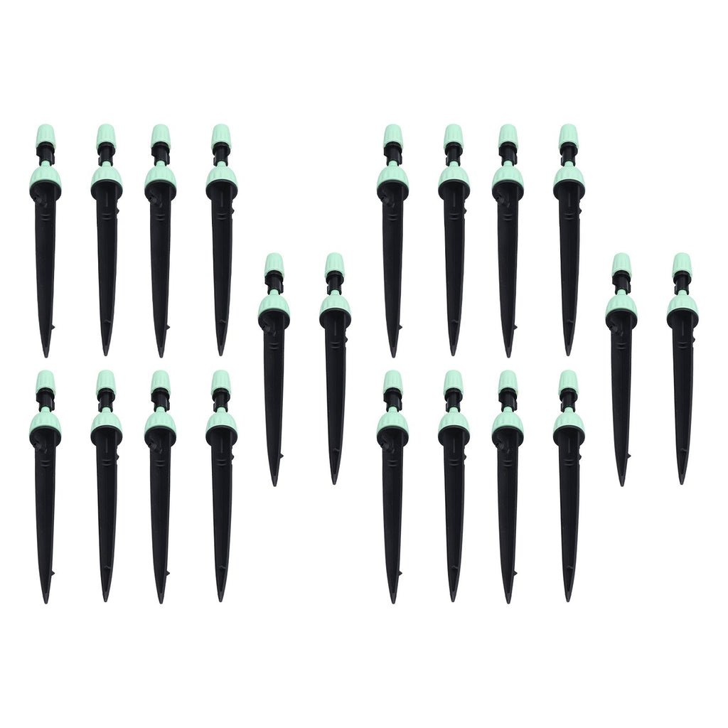 20 Set Multifunctional Spray Dripper Adjustable Irrigation Atomizing Sprinklers Drip Irrigation SystemCyan