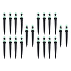 20 Set Multifunctional Spray Dripper Adjustable Irrigation Atomizing Sprinklers Drip Irrigation SystemCyan