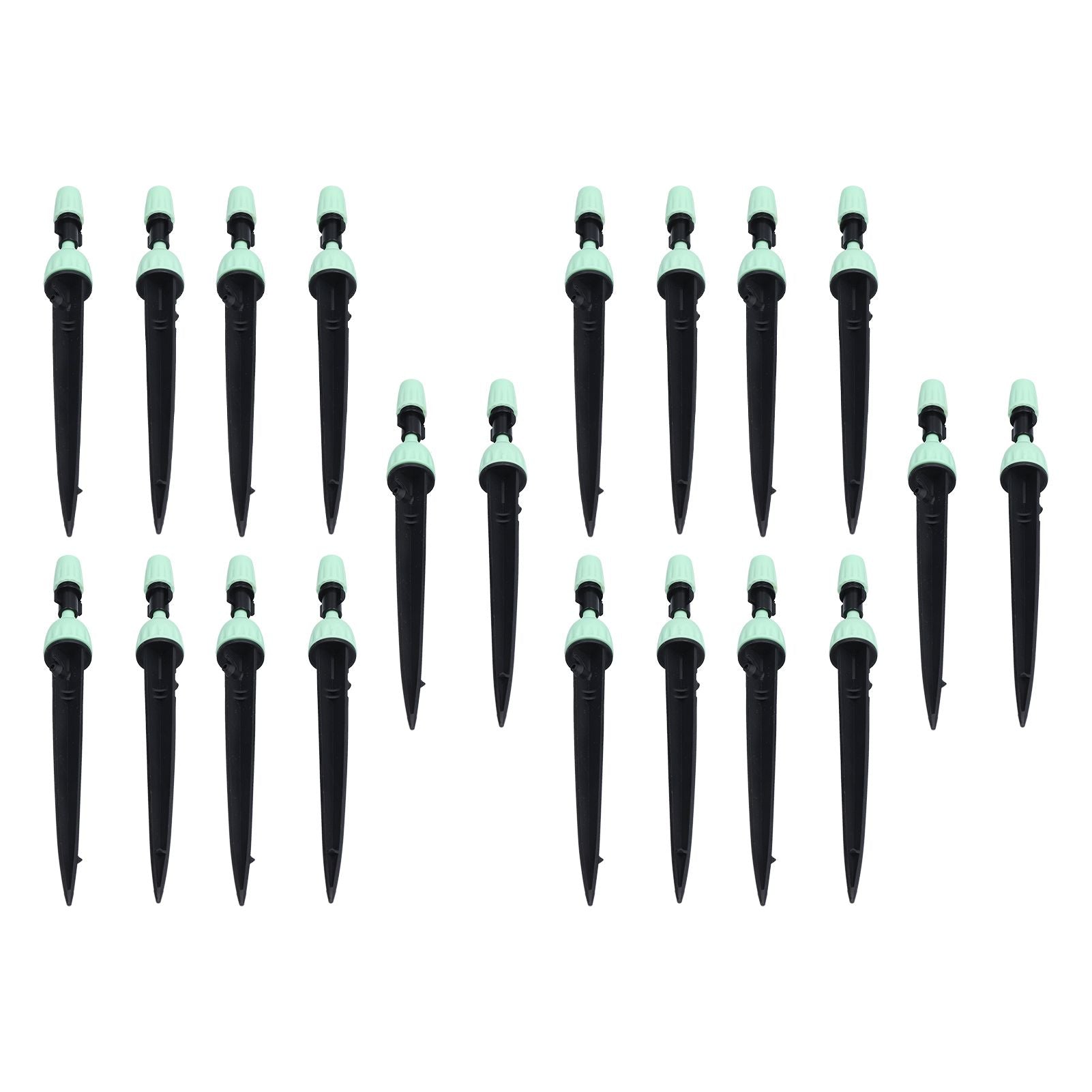 20 Set Multifunctional Spray Dripper Adjustable Irrigation Atomizing Sprinklers Drip Irrigation SystemCyan
