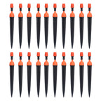 20 Set Multifunctional Spray Dripper Adjustable Irrigation Atomizing Sprinklers Drip Irrigation SystemOrange