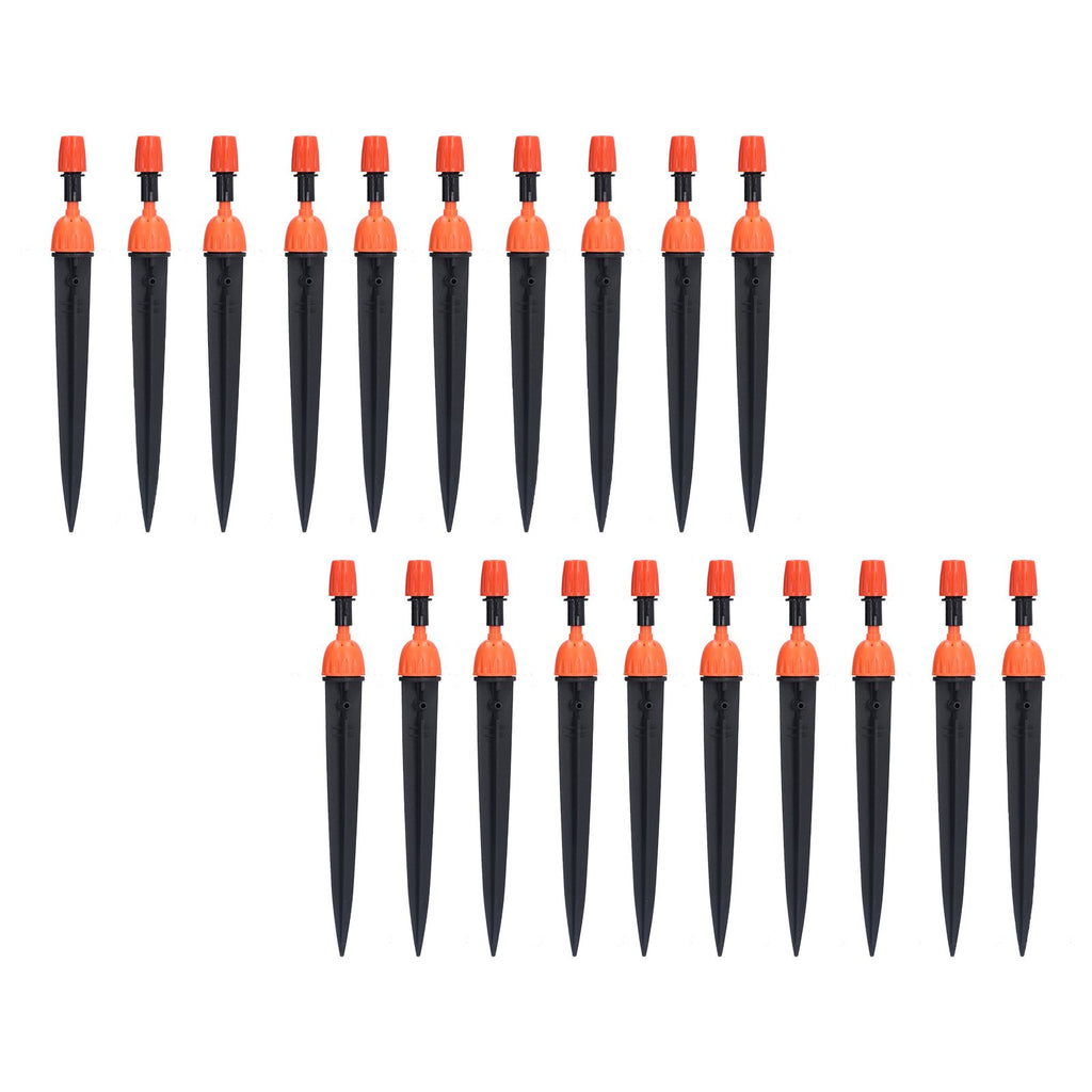 20 Set Multifunctional Spray Dripper Adjustable Irrigation Atomizing Sprinklers Drip Irrigation SystemOrange