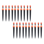 20 Set Multifunctional Spray Dripper Adjustable Irrigation Atomizing Sprinklers Drip Irrigation SystemOrange