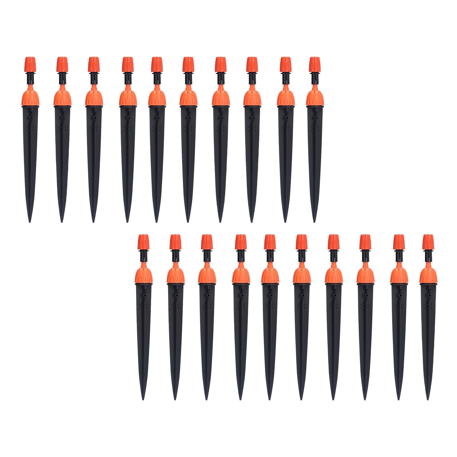 20 Set Multifunctional Spray Dripper Adjustable Irrigation Atomizing Sprinklers Drip Irrigation SystemOrange