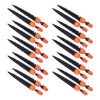 20 Set Multifunctional Spray Dripper Adjustable Irrigation Atomizing Sprinklers Drip Irrigation SystemOrange