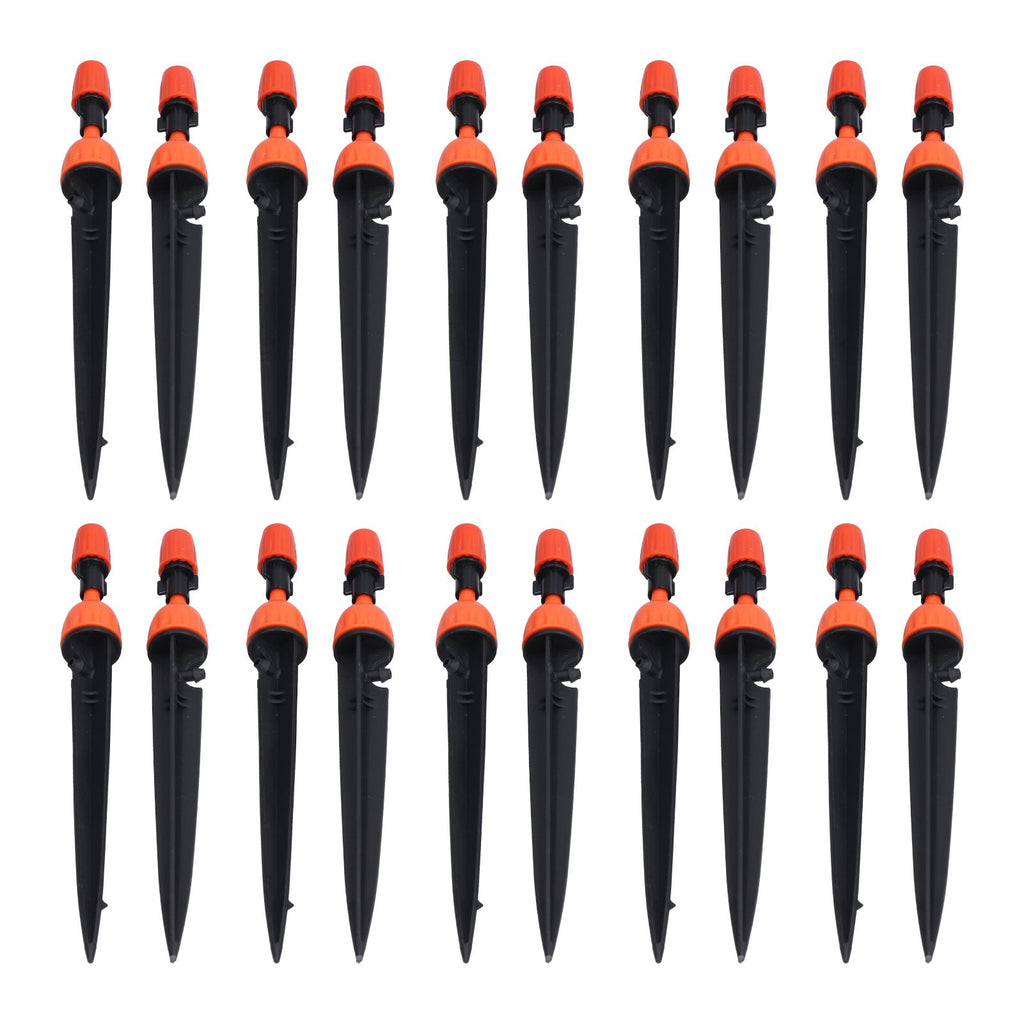 20 Set Multifunctional Spray Dripper Adjustable Irrigation Atomizing Sprinklers Drip Irrigation SystemOrange