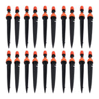 20 Set Multifunctional Spray Dripper Adjustable Irrigation Atomizing Sprinklers Drip Irrigation SystemOrange