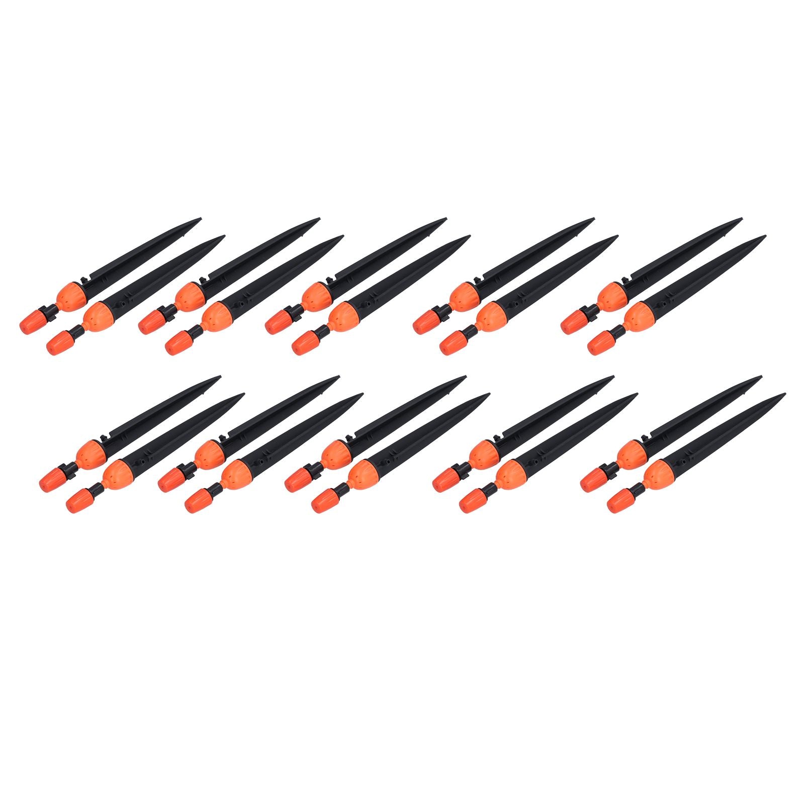 20 Set Multifunctional Spray Dripper Adjustable Irrigation Atomizing Sprinklers Drip Irrigation SystemOrange