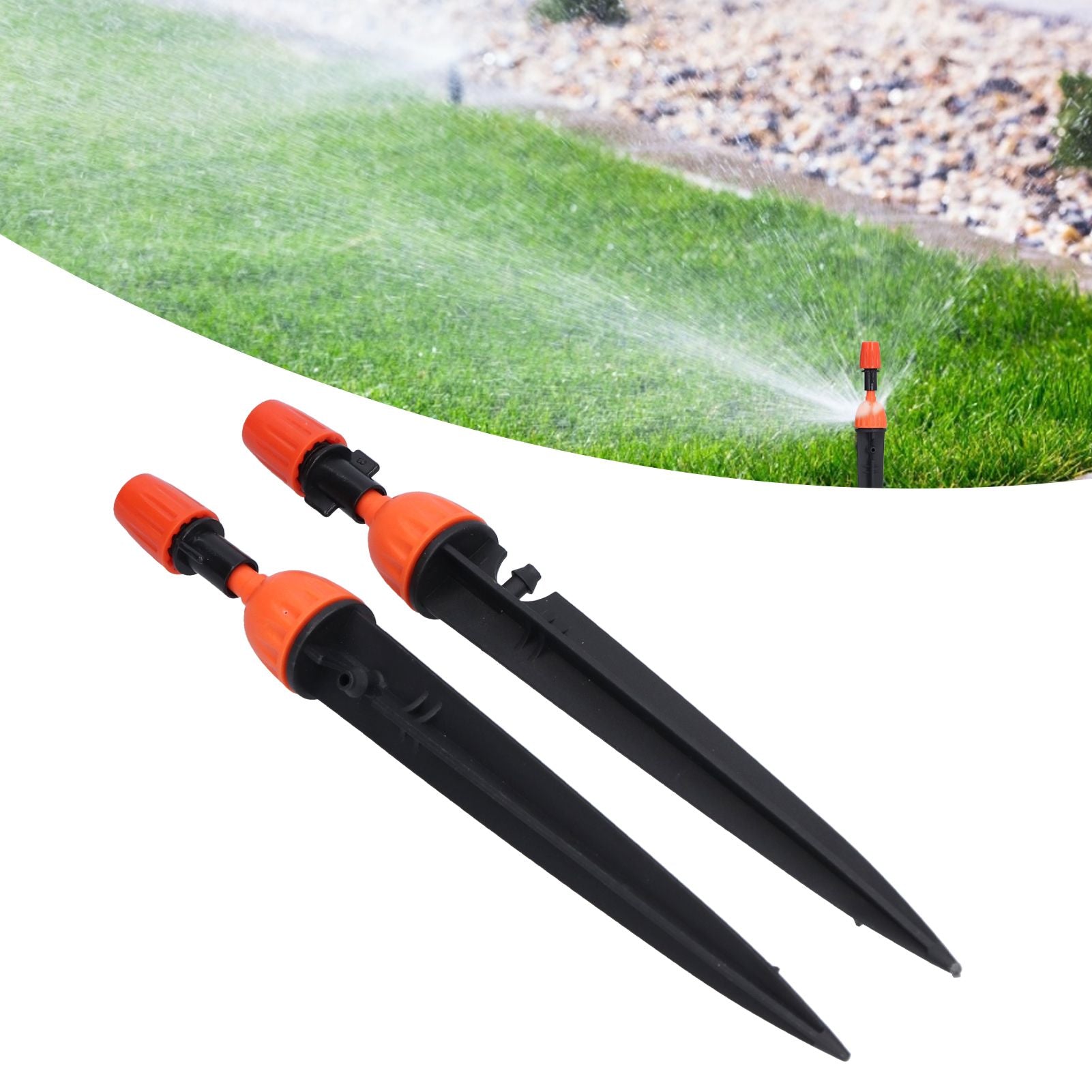 20 Set Multifunctional Spray Dripper Adjustable Irrigation Atomizing Sprinklers Drip Irrigation SystemOrange