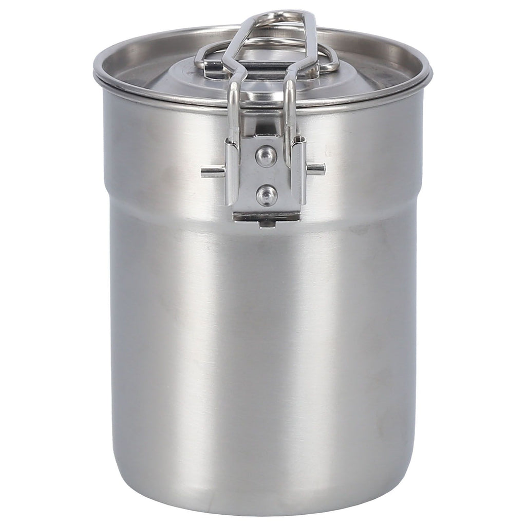 Outdoor Coffee Maker Cup 1L Camping Cooking Pot with Foldable Handle Lid for Hiking