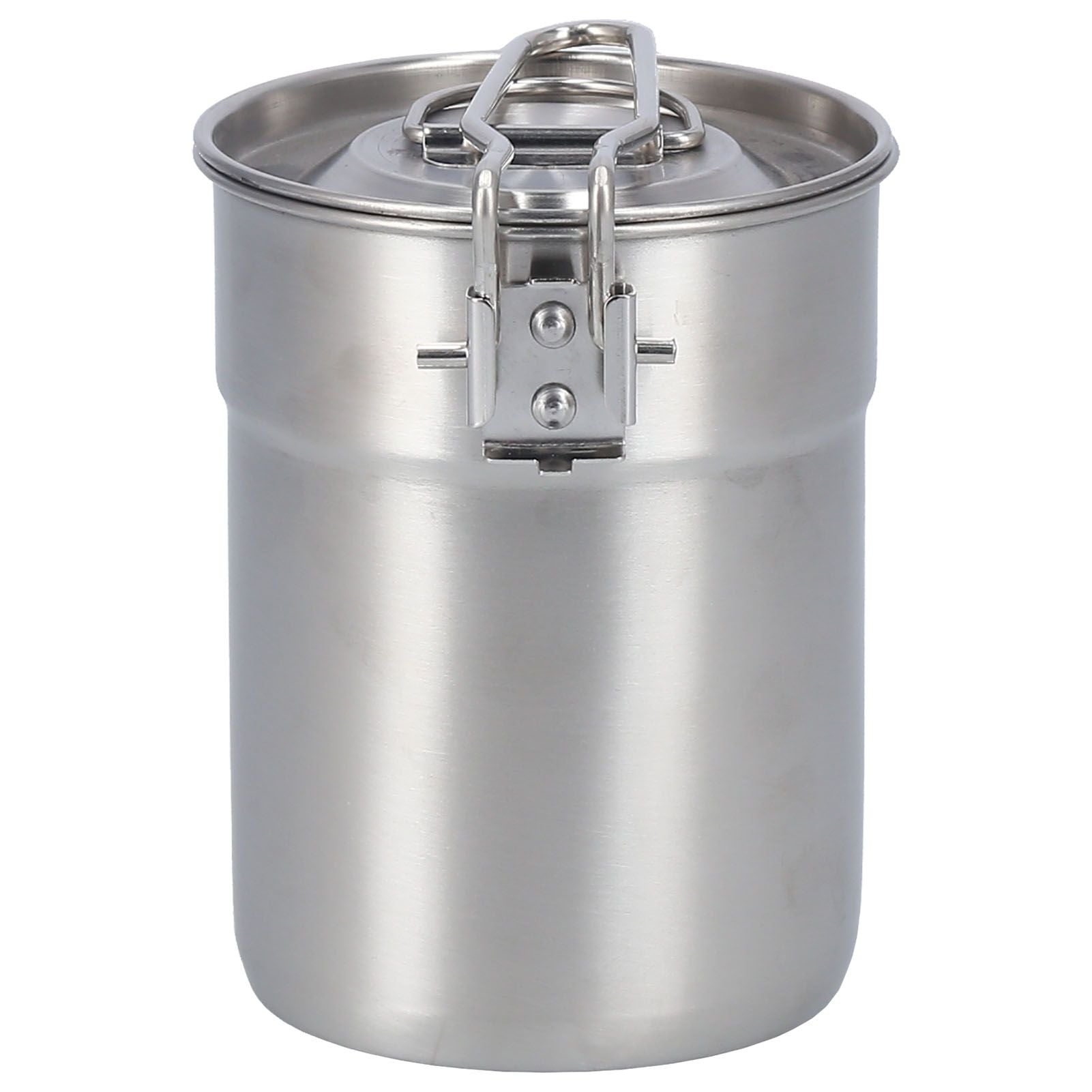 Outdoor Coffee Maker Cup 1L Camping Cooking Pot with Foldable Handle Lid for Hiking