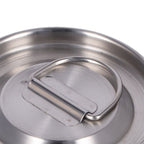 Outdoor Coffee Maker Cup 1L Camping Cooking Pot with Foldable Handle Lid for Hiking