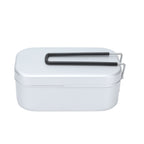 800ml Aluminum Lunch Box with Lid Rectangular Portable Bento Box for Outdoor Camping