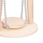Parrots Swing Toy Wooden Birds Perch Stand Birds Toy for Hamster Small Animal Supplies