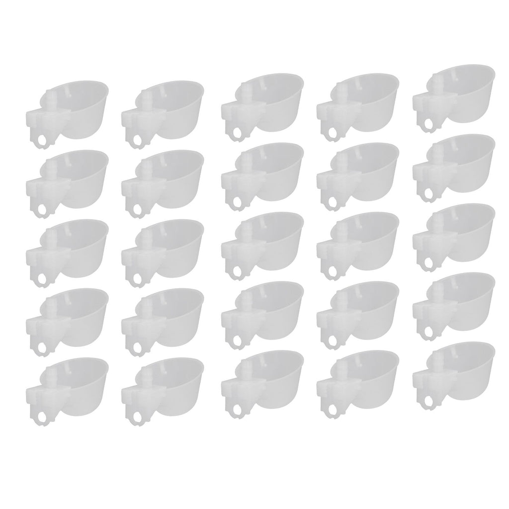 25 Set Hanging Chicken Waterer Automatic Drinking Bowl Cup Poultry Drinking Machine