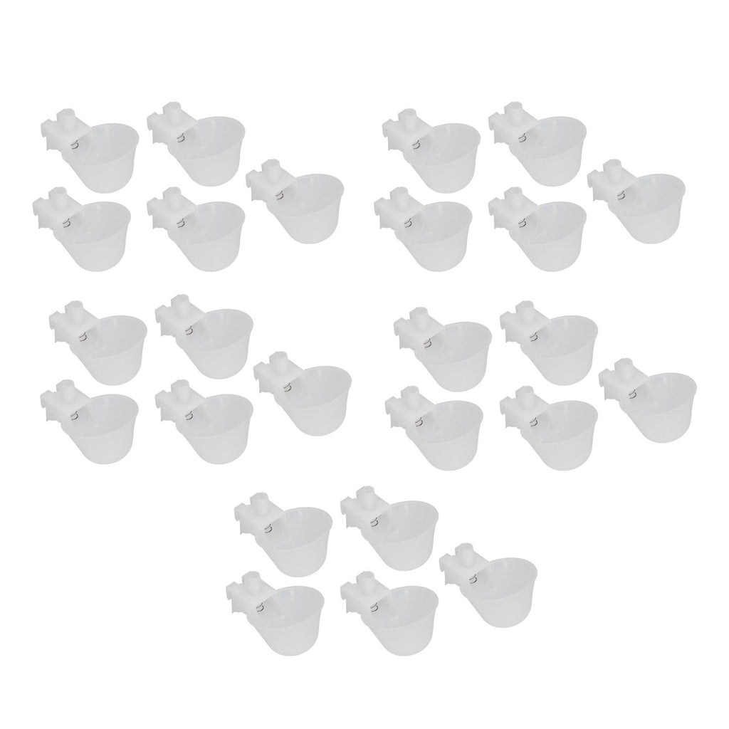 25 Set Hanging Chicken Waterer Automatic Drinking Bowl Cup Poultry Drinking Machine