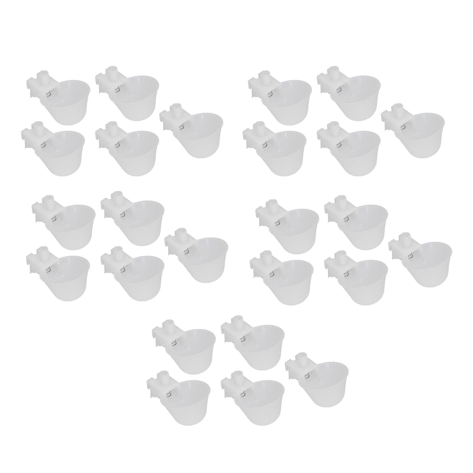 25 Set Hanging Chicken Waterer Automatic Drinking Bowl Cup Poultry Drinking Machine