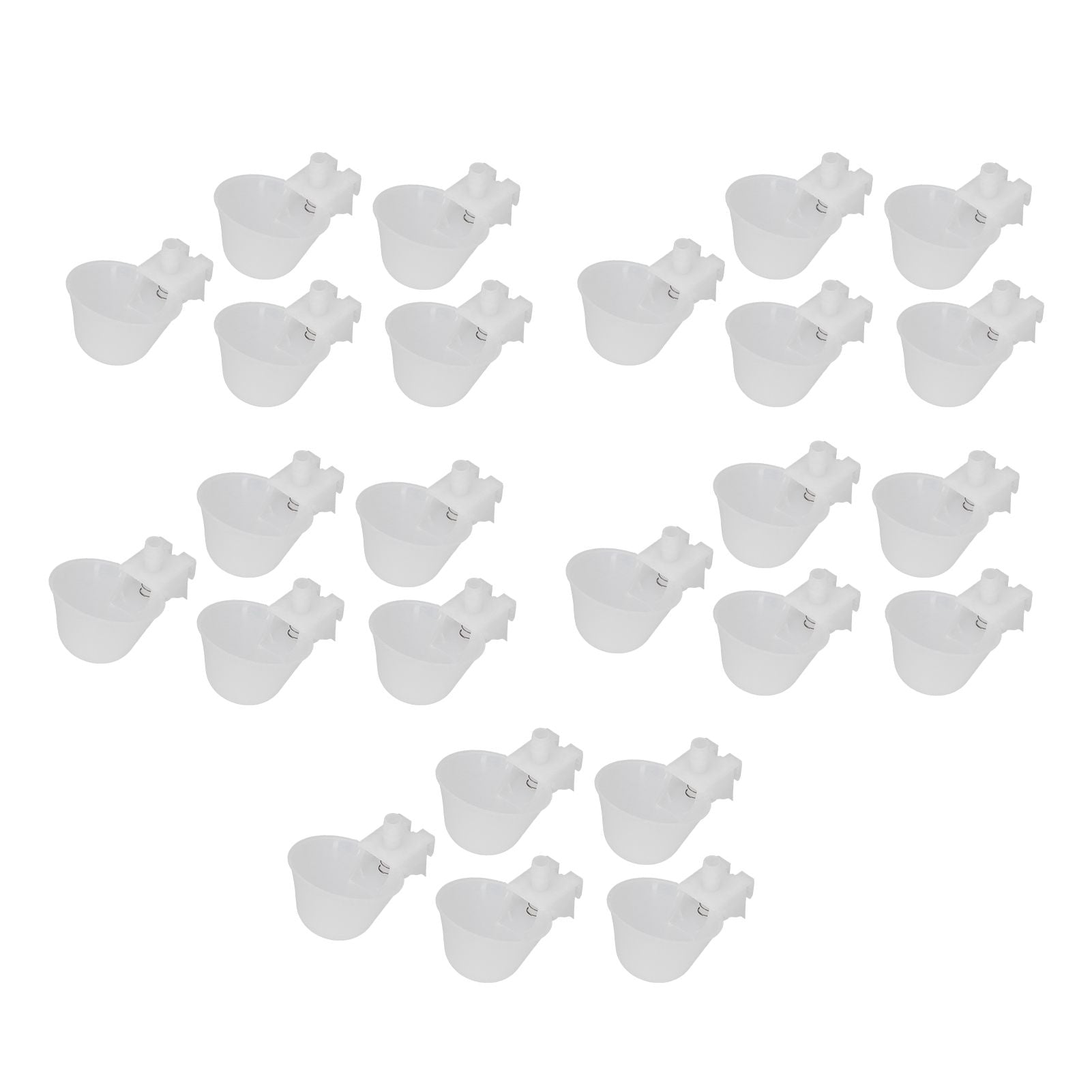 25 Set Hanging Chicken Waterer Automatic Drinking Bowl Cup Poultry Drinking Machine