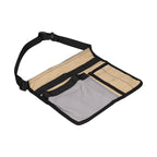 Tool Waist Bag Lightweight Multi Pocket Oxford Cloth Waist Tool Pouch for Garden Climbing Outdoor(Grey Khaki )