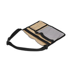 Tool Waist Bag Lightweight Multi Pocket Oxford Cloth Waist Tool Pouch for Garden Climbing Outdoor(Grey Khaki )