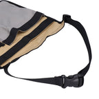 Tool Waist Bag Lightweight Multi Pocket Oxford Cloth Waist Tool Pouch for Garden Climbing Outdoor(Grey Khaki )