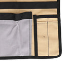 Tool Waist Bag Lightweight Multi Pocket Oxford Cloth Waist Tool Pouch for Garden Climbing Outdoor(Grey Khaki )