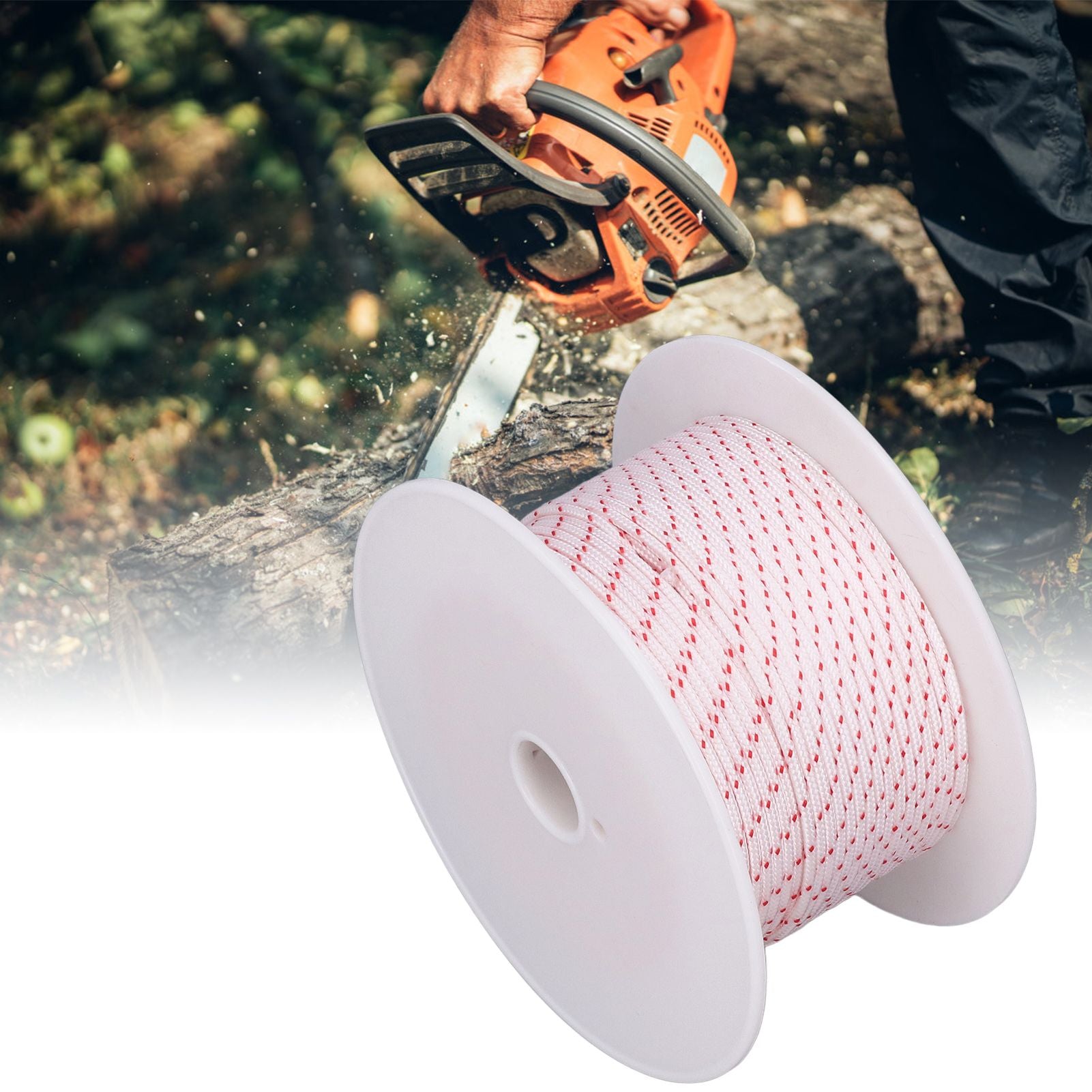 Nylon Rope Chain Saw Start Wear Resistant Strong Nylon Cutter Rope for Lawn Mower Engine3mm