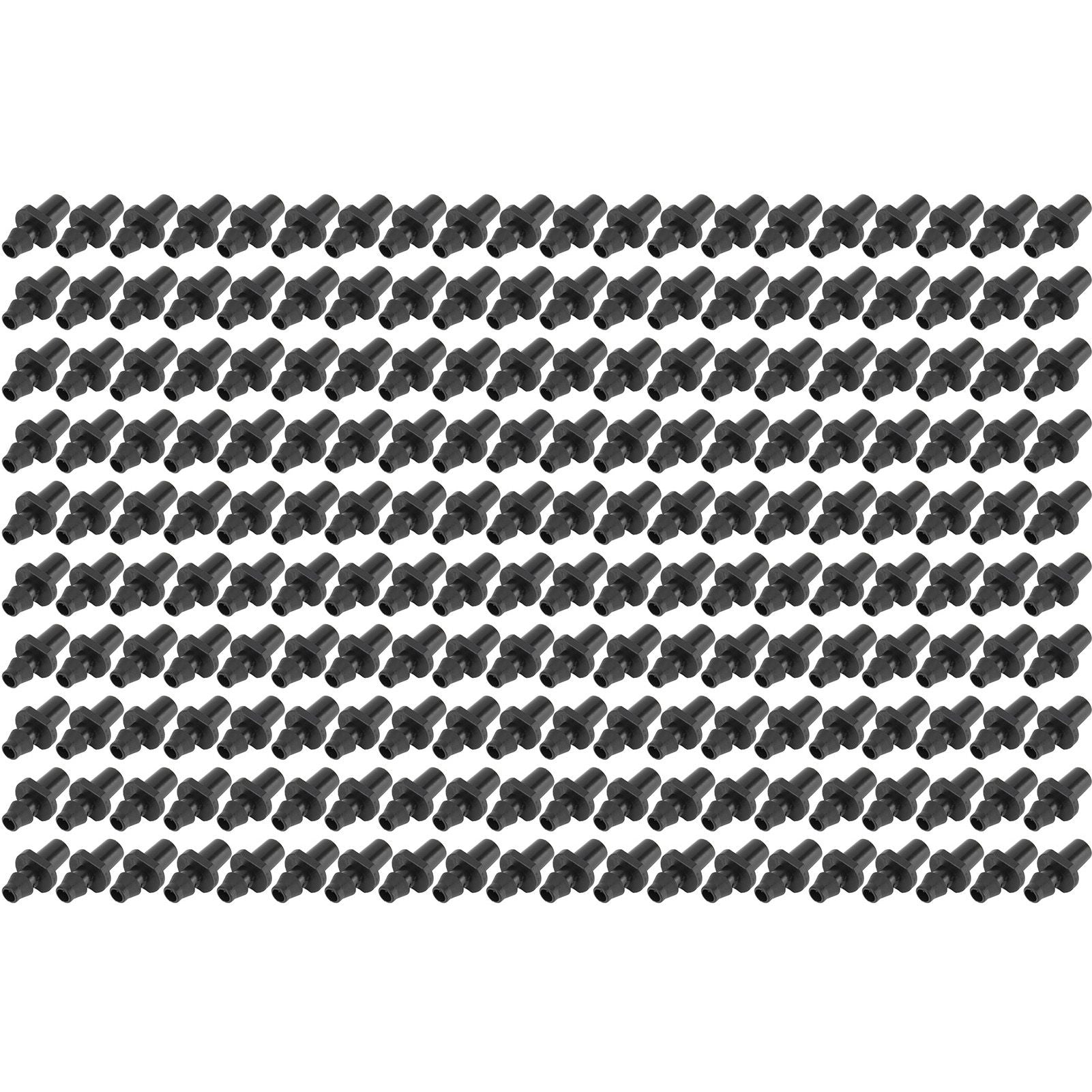 200Pcs/Set Drip Irrigation Barbed Coupling Fitting Connector Garden Watering Parts for 4/7mm Tube