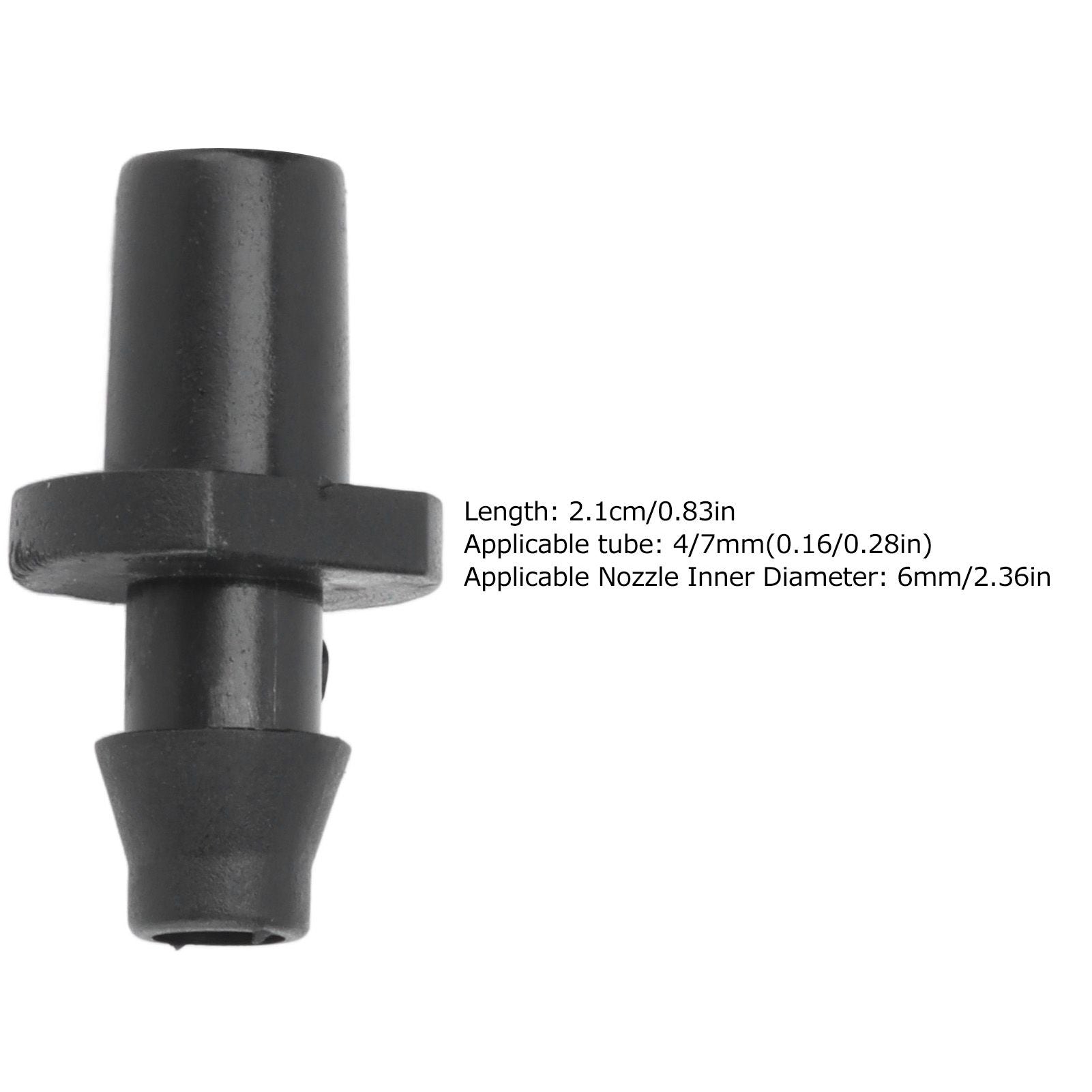200Pcs/Set Drip Irrigation Barbed Coupling Fitting Connector Garden Watering Parts for 4/7mm Tube