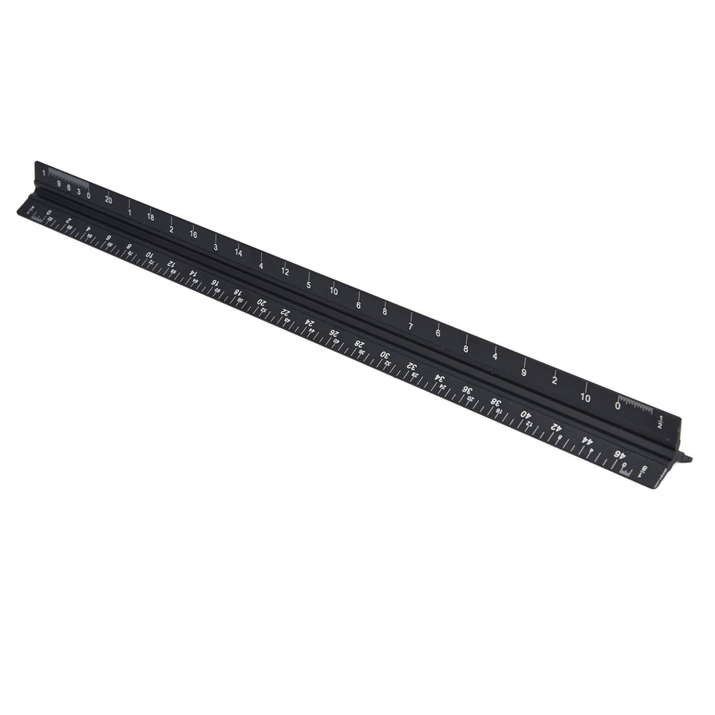 Triangular Ruler Aluminum Alloy Material Clear Reading Engraved Marking Durable Wearable Measuring Tools for DrawingSmall Scale Ruler