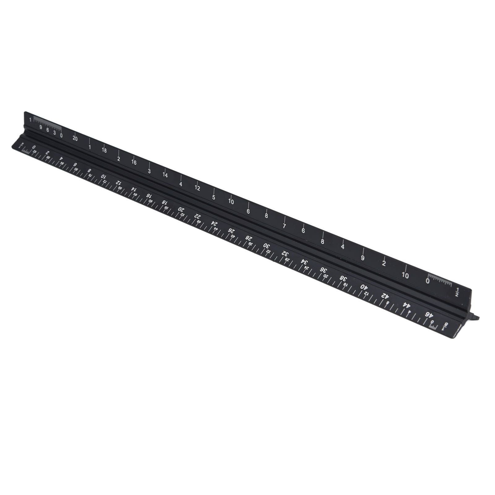 Triangular Ruler Aluminum Alloy Material Clear Reading Engraved Marking Durable Wearable Measuring Tools for DrawingSmall Scale Ruler