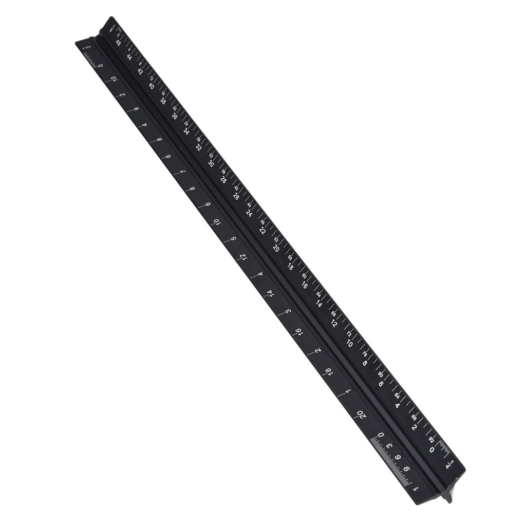 Triangular Ruler Aluminum Alloy Material Clear Reading Engraved Marking Durable Wearable Measuring Tools for DrawingSmall Scale Ruler