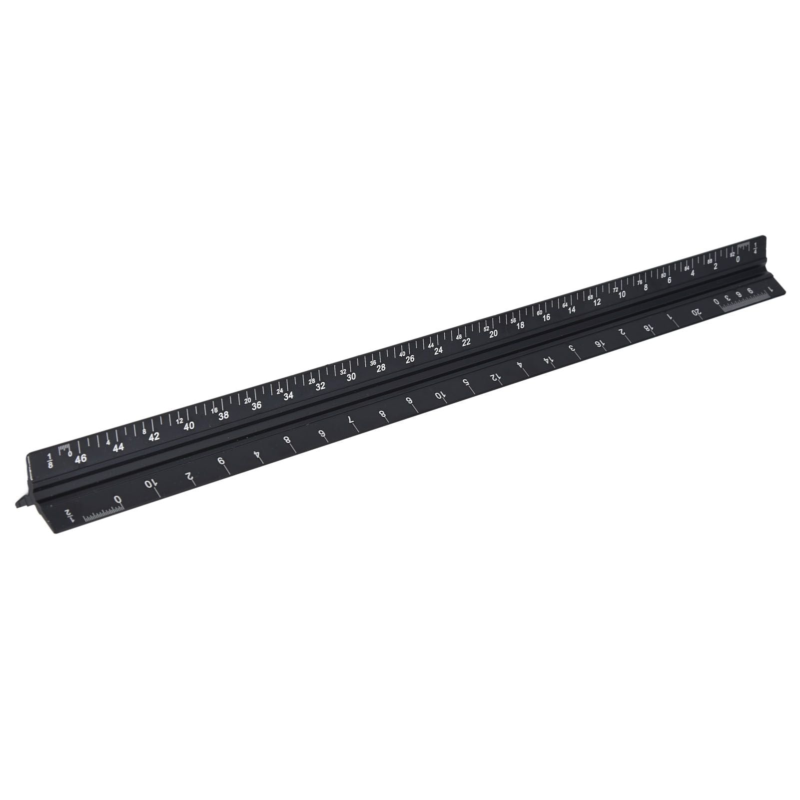 Triangular Ruler Aluminum Alloy Material Clear Reading Engraved Marking Durable Wearable Measuring Tools for DrawingSmall Scale Ruler
