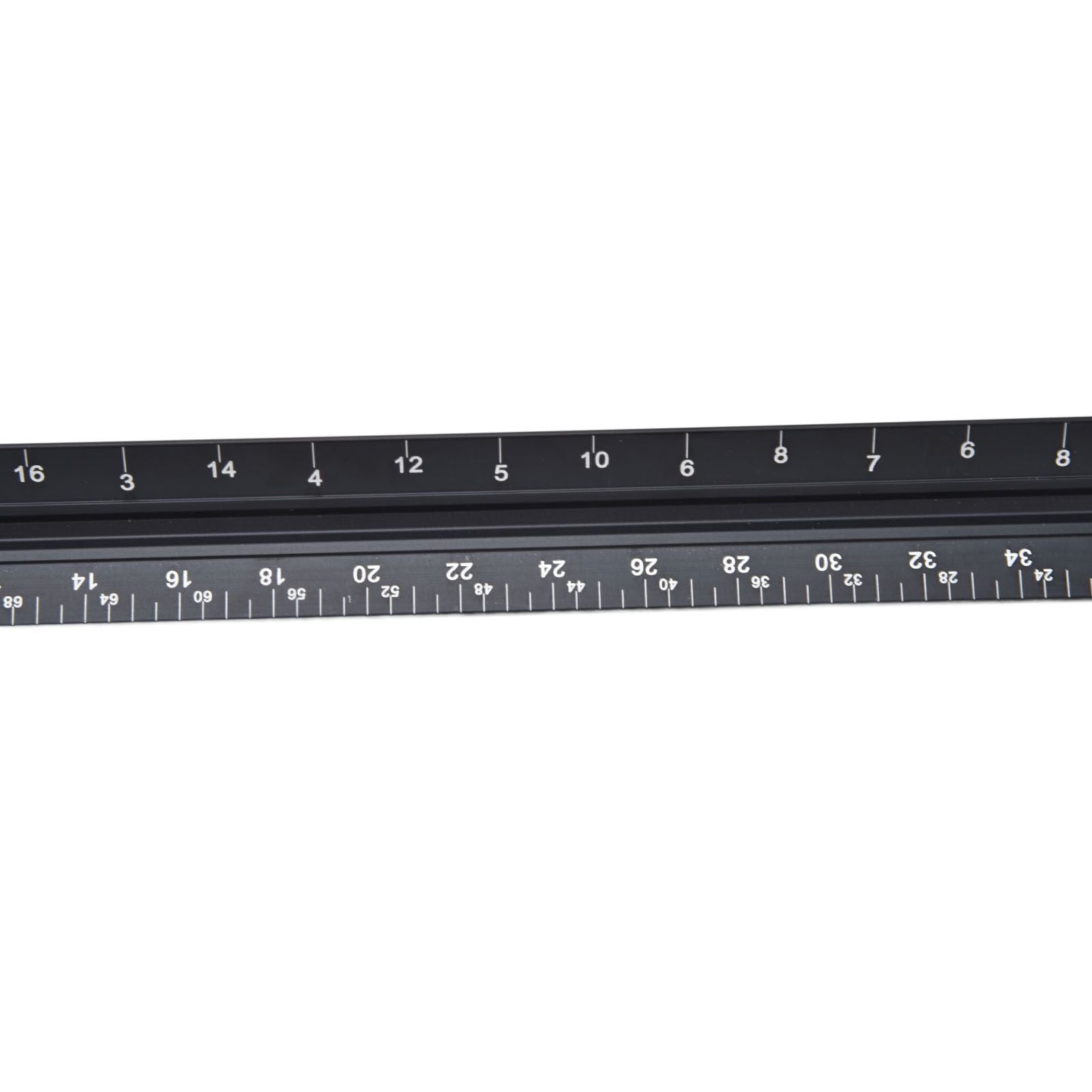 Triangular Ruler Aluminum Alloy Material Clear Reading Engraved Marking Durable Wearable Measuring Tools for DrawingSmall Scale Ruler