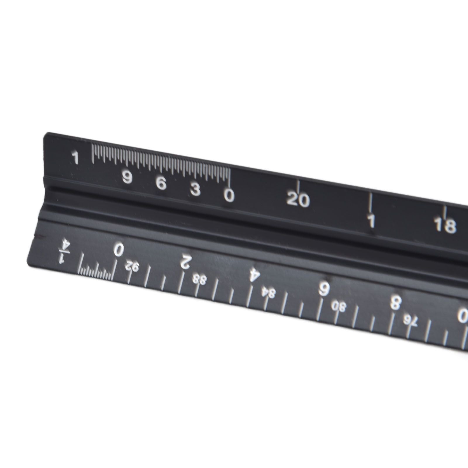 Triangular Ruler Aluminum Alloy Material Clear Reading Engraved Marking Durable Wearable Measuring Tools for DrawingSmall Scale Ruler