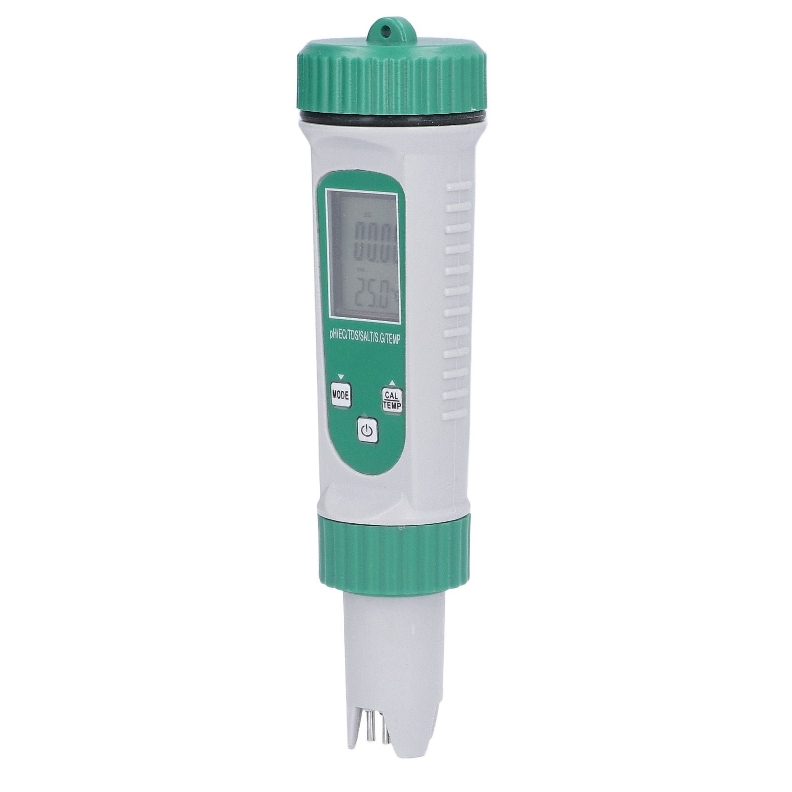 6 in 1 Water Quality Tester PH EC TDS SALT S.G Temperature LCD Screen White Backlight High Accuracy