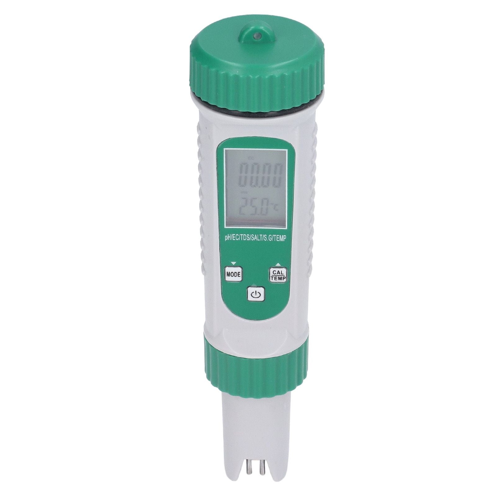 6 in 1 Water Quality Tester PH EC TDS SALT S.G Temperature LCD Screen White Backlight High Accuracy