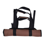 Large Capacity Firewood Storage Bag Basket Oxford Cloth Outdoor Camping Wood Log CarrierBrown