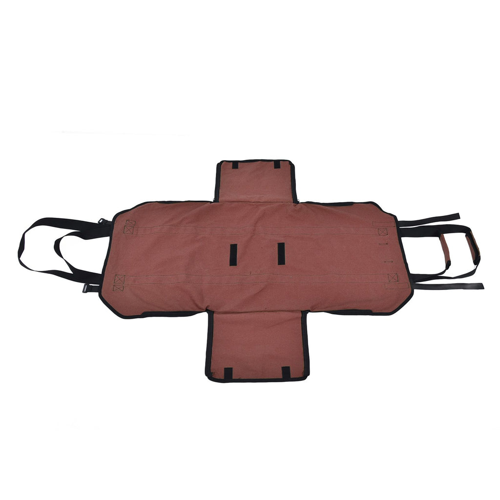 Large Capacity Firewood Storage Bag Basket Oxford Cloth Outdoor Camping Wood Log CarrierBrown