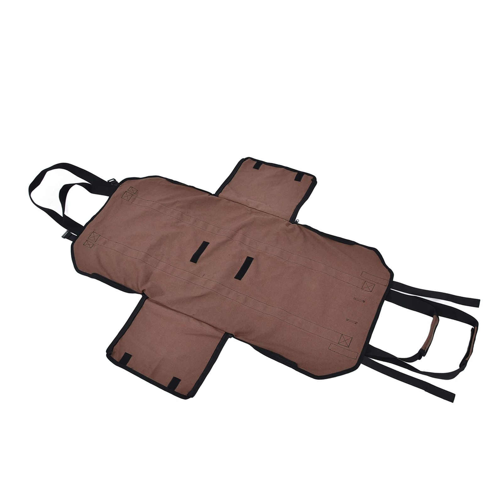 Large Capacity Firewood Storage Bag Basket Oxford Cloth Outdoor Camping Wood Log CarrierBrown