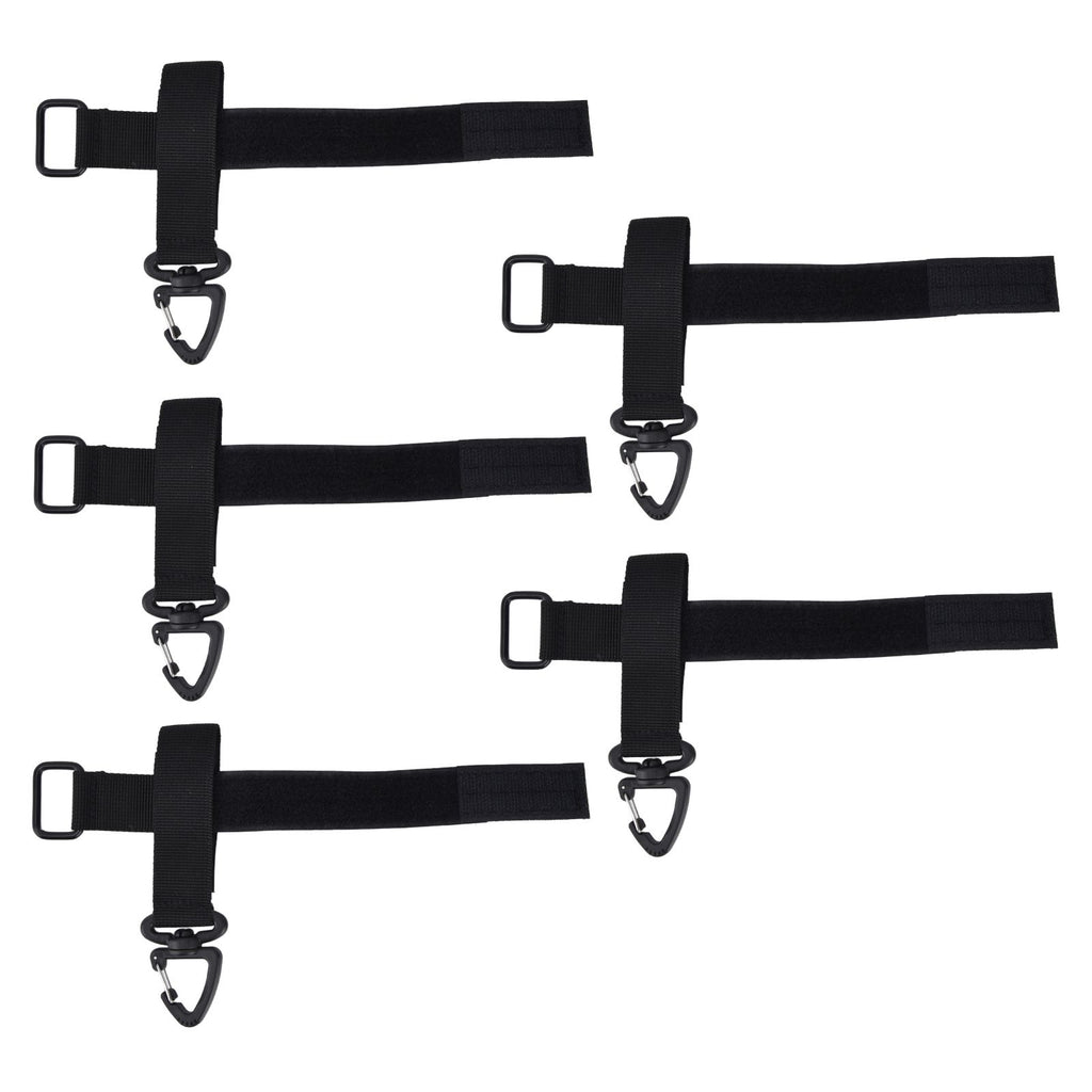 5pcs/set Multi Purpose Glove Hanging Buckle Adjustable Nylon Glove Hook Safety ClipBlack