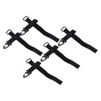 5pcs/set Multi Purpose Glove Hanging Buckle Adjustable Nylon Glove Hook Safety ClipBlack