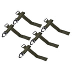 5pcs/set Multi Purpose Glove Hanging Buckle Adjustable Nylon Glove Hook Safety ClipMilitary Green